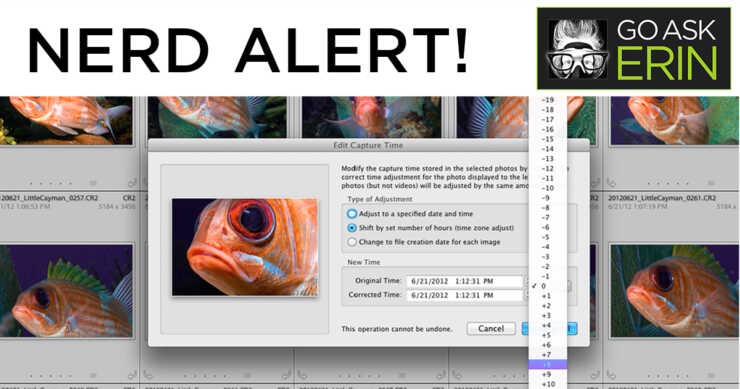 Nerd Alert! Capture Time Adjustment in Lightroom